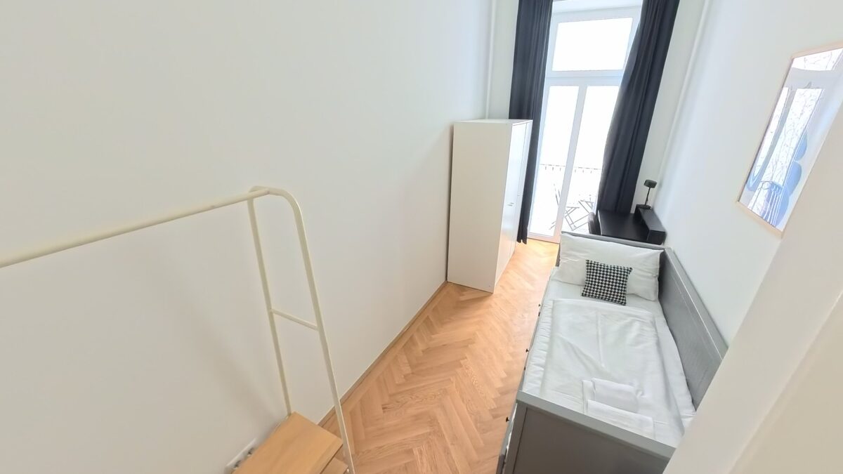 Room with balcony access